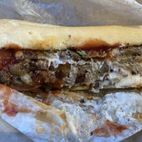 “Buffalo It!” Philly Steak with Extra Ketchup, Lettuce & Tomato. at HipCityVeg in Wayne