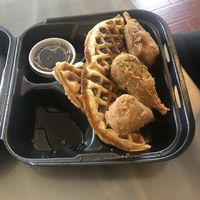 Chick-un and Waffles at Nola Vegan in New Orleans