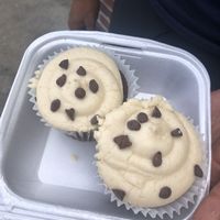 Chocolate chip and peanut butter cupcakes  at Nola Vegan in New Orleans