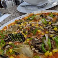 Pizza vegetal vegano at Volare in Gandia