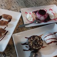 Coulant, panacotta and croquettes at Volare in Gandia