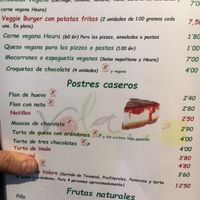 The vegan menu. The chocolate croquettes are good with the vanilla ice cream! at Volare in Gandia