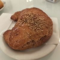 Cornetto vegano (with orange jam) at Meucci Pasticceria in Lucca