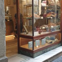 Store front at Meucci Pasticceria in Lucca