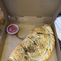  Calzone with roasted peppers and sausage  at New Ethic in Rochester