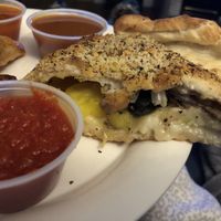 Calzone!!  Delicious.    at New Ethic in Rochester