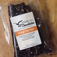 Orange chai bark  at Laughing Gull Chocolates in Rochester