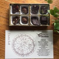 Vegan chocolate for a chocolate/wine pairing event  at Laughing Gull Chocolates in Rochester