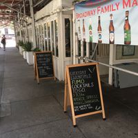 Placard in front at Fumo - Upper West in New York City