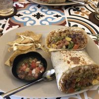 Vegetarian burrito at Tacos Danang in Da Nang