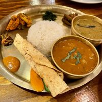 One of the two vegan curry sets  at Nepal Station in Nagoya