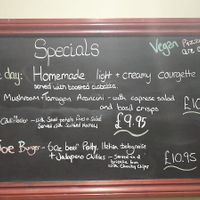 Vegan specials  at The Chestnut in Radcliffe-on-trent