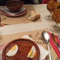 Pesto y sopa de verduras at D'ucles in Cordoba