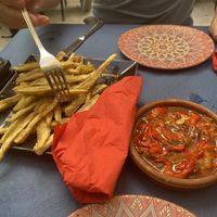 Eggplant and peppers  at D'ucles in Cordoba