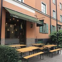 Outside at Il Forno in Stockholm