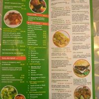 menu at Veggie Busters in Atlanta