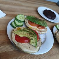  at Fine Bagels @ Shakespeare and Sons in Berlin