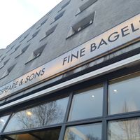  at Fine Bagels @ Shakespeare and Sons in Berlin