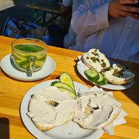  at Fine Bagels @ Shakespeare and Sons in Berlin