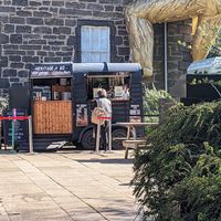 Current coffee shack (with covid restrictions) at The Terrace Cafe in Edinburgh