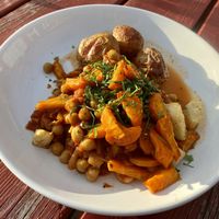 Vegan chickpea stew   at Brygga in Lofoten