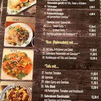 Menu at Viet Quan in Saarbrucken