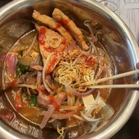 Kimchi tofu vegan ramen   at Steam Noodle Cafe & Sake Bar in Great Barrington