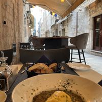 Outside surrounds  at Dalmatino in Dubrovnik