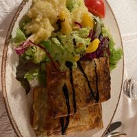 Lentil maultaschen  at Mauganeschtle in Tubingen