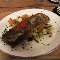 Maultasche mit Wiesingfüllung at Mauganeschtle in Tubingen