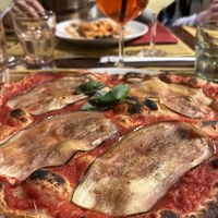 Eggplant pizza   at La Grotta Di Leo in Florence