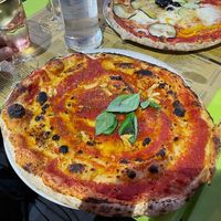 Pizza manaria vegan at La Grotta Di Leo in Florence