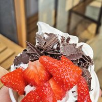 Vegan soft serve at PURE in Groningen
