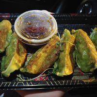 Order of gyoza pan fried at Itto Ramen - Haywood Rd in Asheville