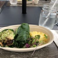 Sweet & smoky collard wrap at Journey Cafe in Kailua Kona