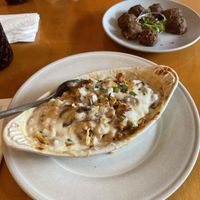 Falafel and Mushroom Doria at Journey Cafe in Kailua Kona