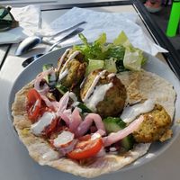 Falafel Pita at Journey Cafe in Kailua Kona