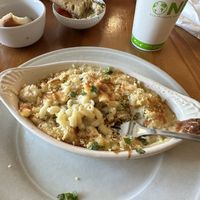 Vegan Mac; hummus and bread   at Journey Cafe in Kailua Kona