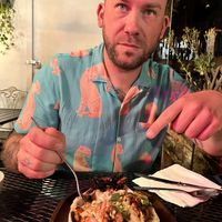 Lava Pasta!  at Journey Cafe in Kailua Kona