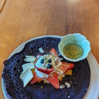 Ube Pancake at Journey Cafe in Kailua Kona