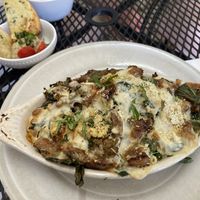 Mac N Cheeze with “Mauna Kea Lava pasta” upgrade    at Journey Cafe in Kailua Kona