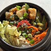 Watermelon poke   at Journey Cafe in Kailua Kona