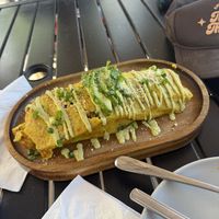 Vegan omelette   at Journey Cafe in Kailua Kona