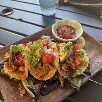 Vegan tacos!  at Journey Cafe in Kailua Kona