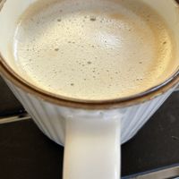 Oatmilk latte  at Journey Cafe in Kailua Kona