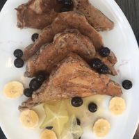 French toast with fruit  at Journey Cafe in Kailua Kona