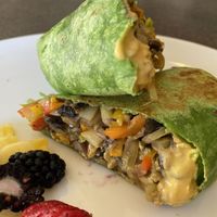 Breakfast burrito? I think???  at Journey Cafe in Kailua Kona
