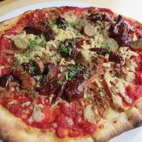 pizza, VBites, Brighton at VBites in Brighton