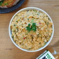 Housemade chickpea "Choo a"  at Larry's Market in North Vancouver