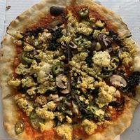 Vegan Red Dawn on Gluten Free Crust 😋  at Classic Slice Pizza in Milwaukee